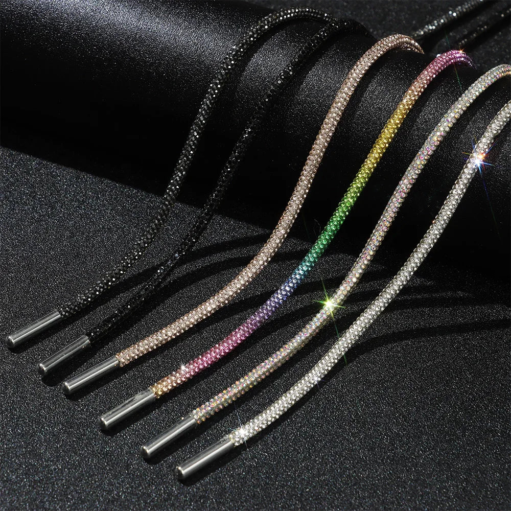 Glitter Rhinestone Shoelaces for Sports & Fashion Shoes by HitMyNeed