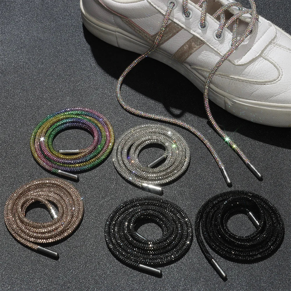Glitter Rhinestone Shoelaces for Sports & Fashion Shoes by HitMyNeed