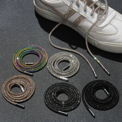 Glitter Rhinestone Shoelaces for Sports & Fashion Shoes by HitMyNeed