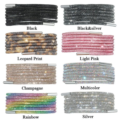Glitter Rhinestone Shoelaces for Sports & Fashion Shoes by HitMyNeed