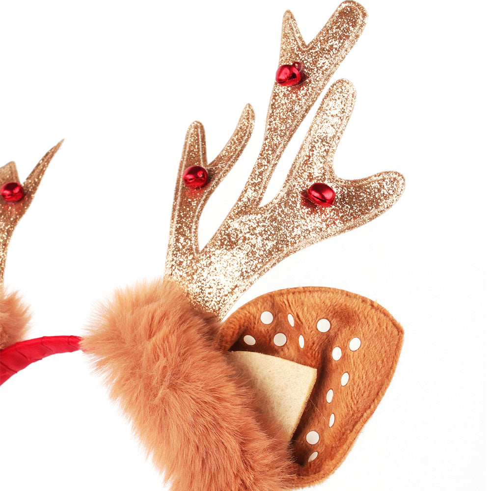 Glittery Christmas Reindeer Antler Headband by HitMyNeed