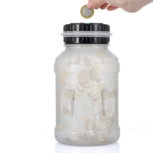 Glow in the Dark Euro Coin Counter Bank with LCD Lid by HitMyNeed