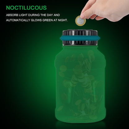 Glow in the Dark Euro Coin Counter Bank with LCD Lid by HitMyNeed