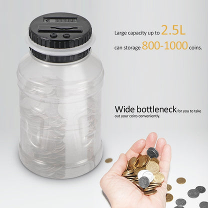 Glow in the Dark Euro Coin Counter Bank with LCD Lid by HitMyNeed
