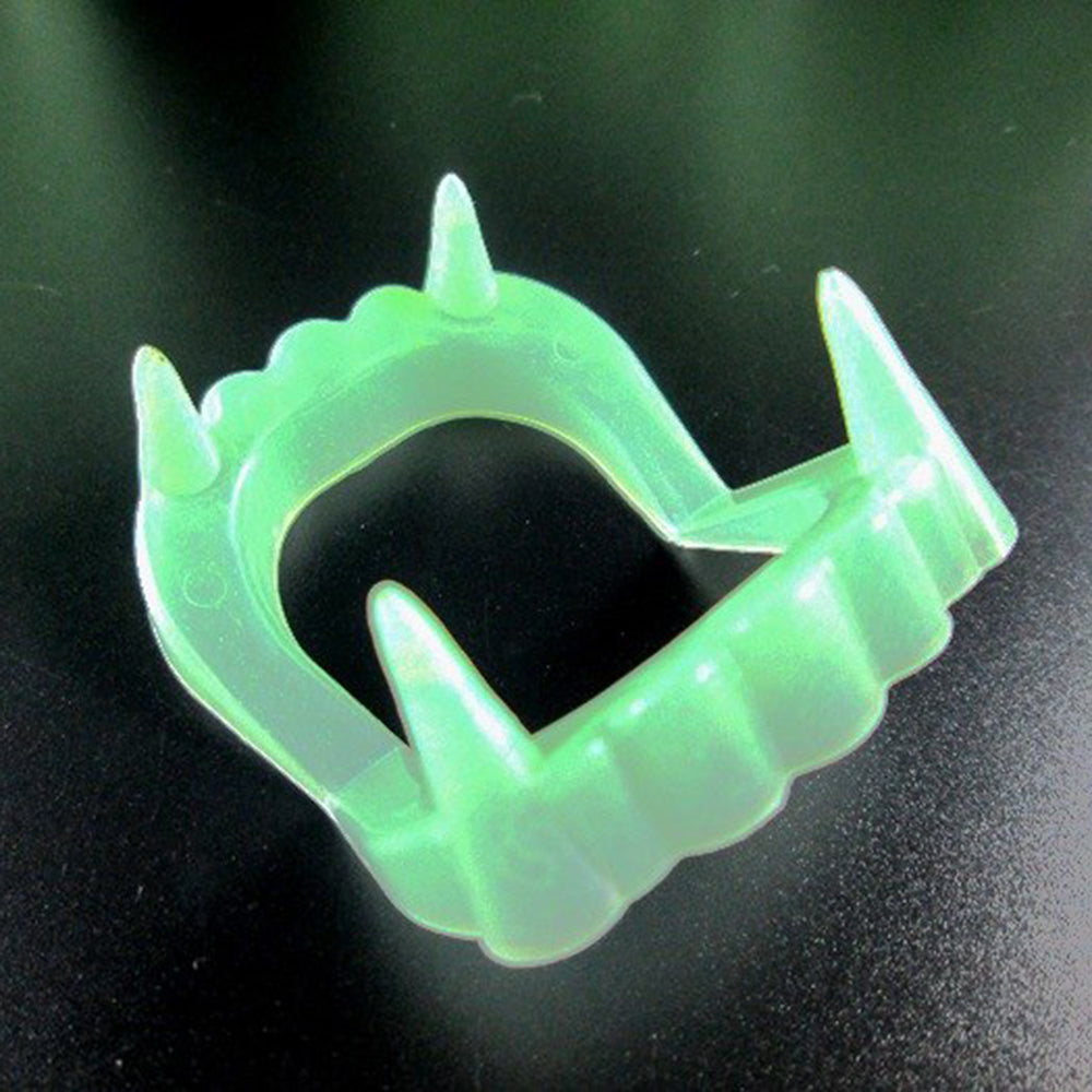 Glow-in-the-Dark Fake Vampire Teeth for Halloween by HitMyNeed
