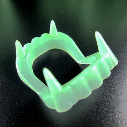 Glow-in-the-Dark Fake Vampire Teeth for Halloween by HitMyNeed