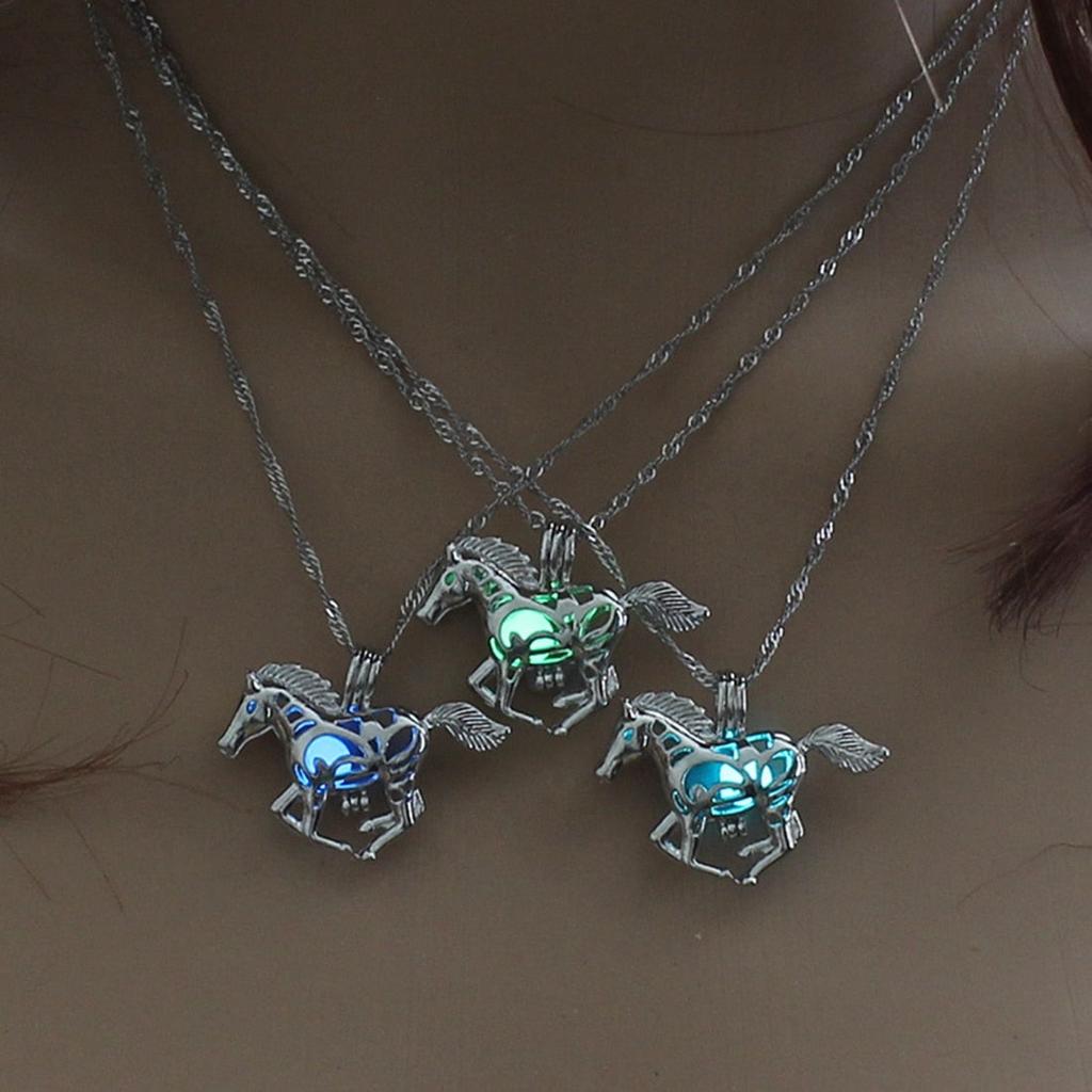Glow in the Dark Luminous Pendant Necklace by HitMyNeed
