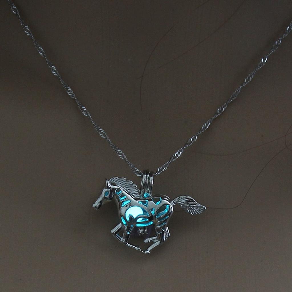 Glow in the Dark Luminous Pendant Necklace by HitMyNeed