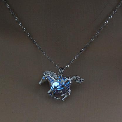 Glow in the Dark Luminous Pendant Necklace by HitMyNeed