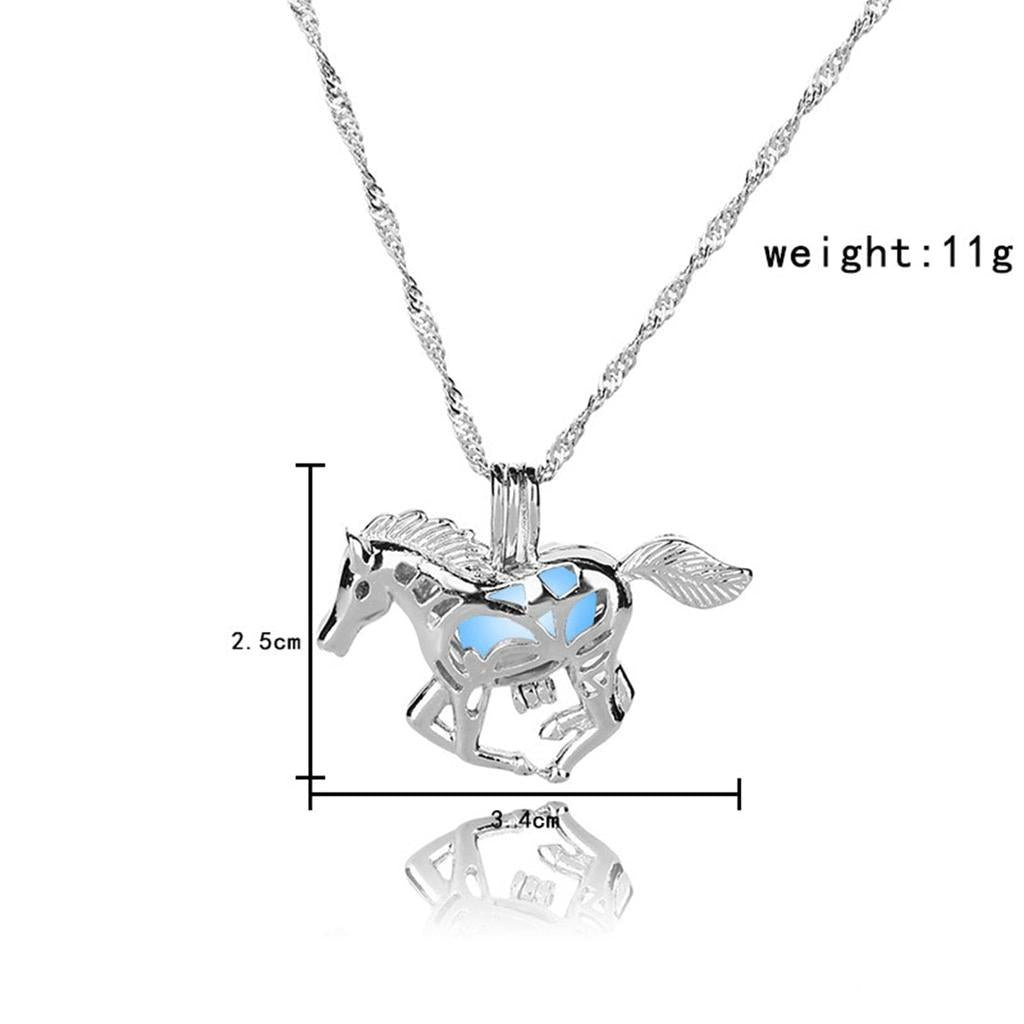 Glow in the Dark Luminous Pendant Necklace by HitMyNeed