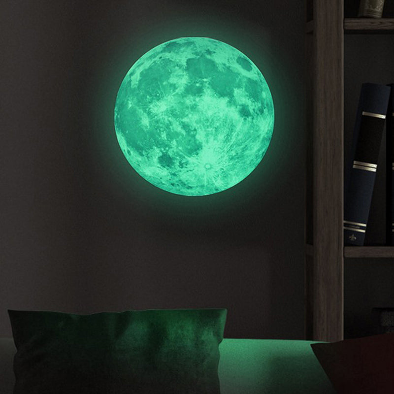 Glow in the Dark Moon Wall Decal 29cm by HitMyNeed