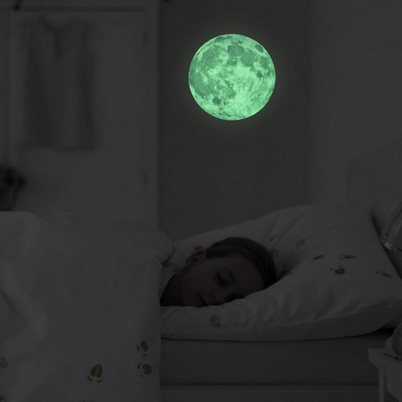 Glow in the Dark Moon Wall Decal 29cm by HitMyNeed