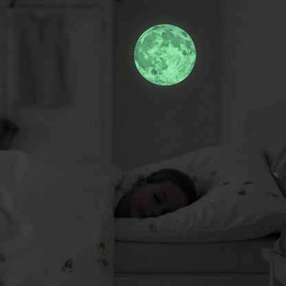 Glow in the Dark Moon Wall Decal 29cm by HitMyNeed
