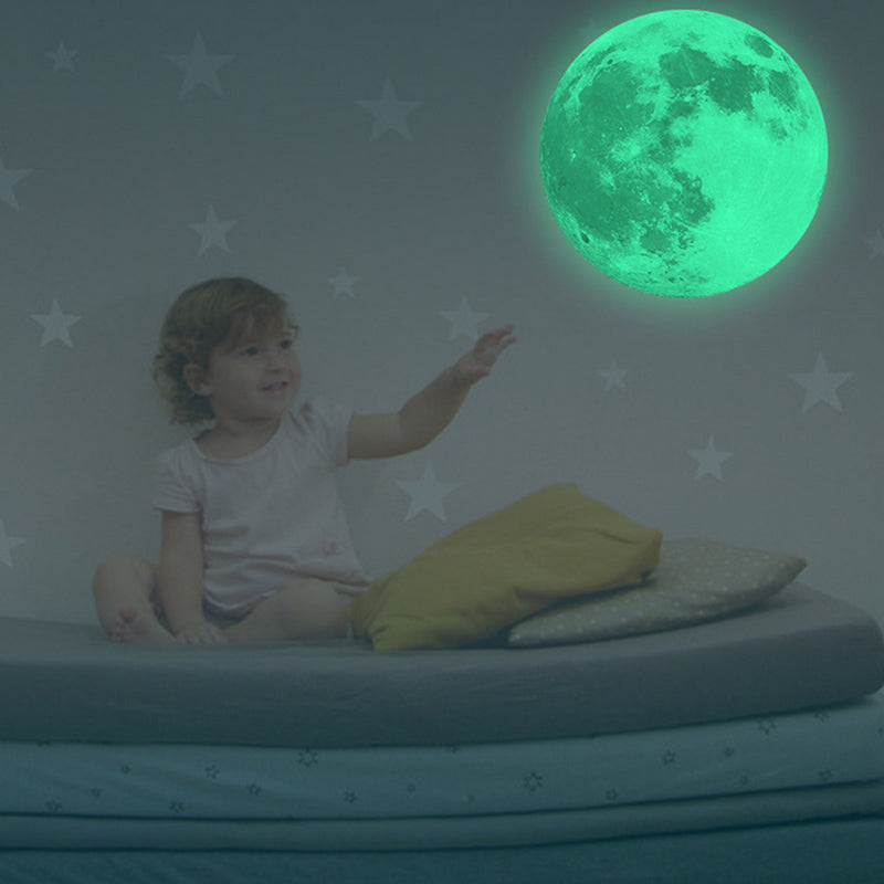 Glow in the Dark Moon Wall Decal 29cm by HitMyNeed