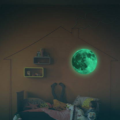 Glow in the Dark Moon Wall Decal 29cm by HitMyNeed