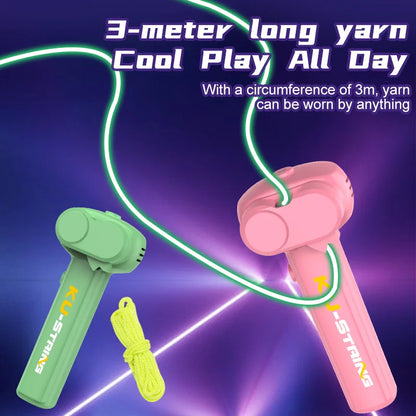 Glow in the Dark String Rope Launcher Toy for Kids by HitMyNeed