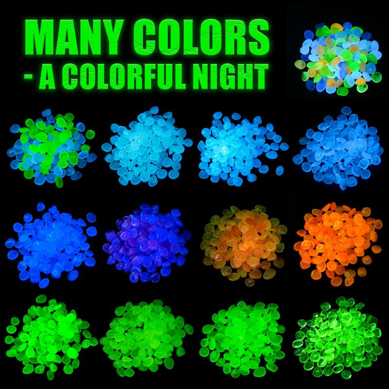 Glow Pebbles for Garden Pathways (100 pcs) by HitMyNeed