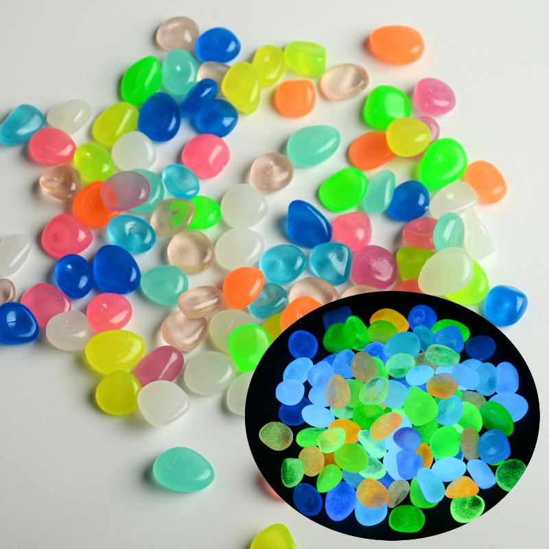 Glow Pebbles for Garden Pathways (100 pcs) by HitMyNeed