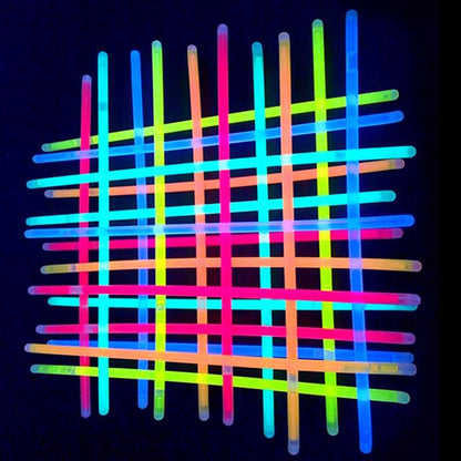 Glow Stick Neon Party Bracelets 100-Pack by HitMyNeed