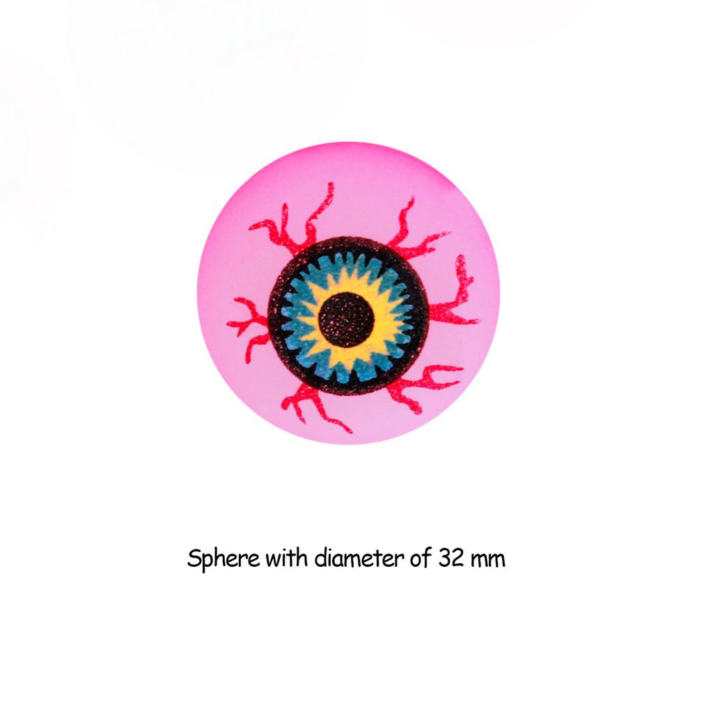 Glowing Eyeball Bouncy Balls Set (10 Pack) by HitMyNeed