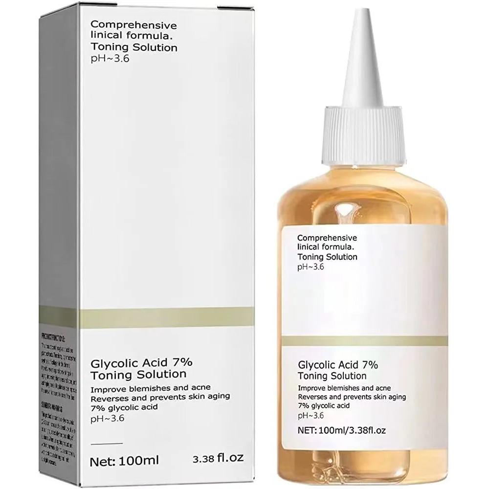 Glycolic Acid 7% Toning Solution for Clearer Skin by HitMyNeed