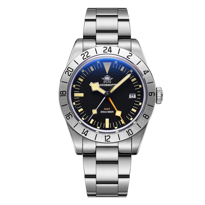GMT 39mm Men's Diver Watch 20ATM Stainless Steel by HitMyNeed