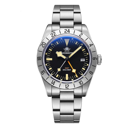 GMT 39mm Men's Diver Watch 20ATM Stainless Steel by HitMyNeed