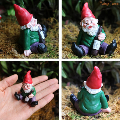 Gnome Fairy Garden Miniature Figurines Set (4 pcs) by HitMyNeed