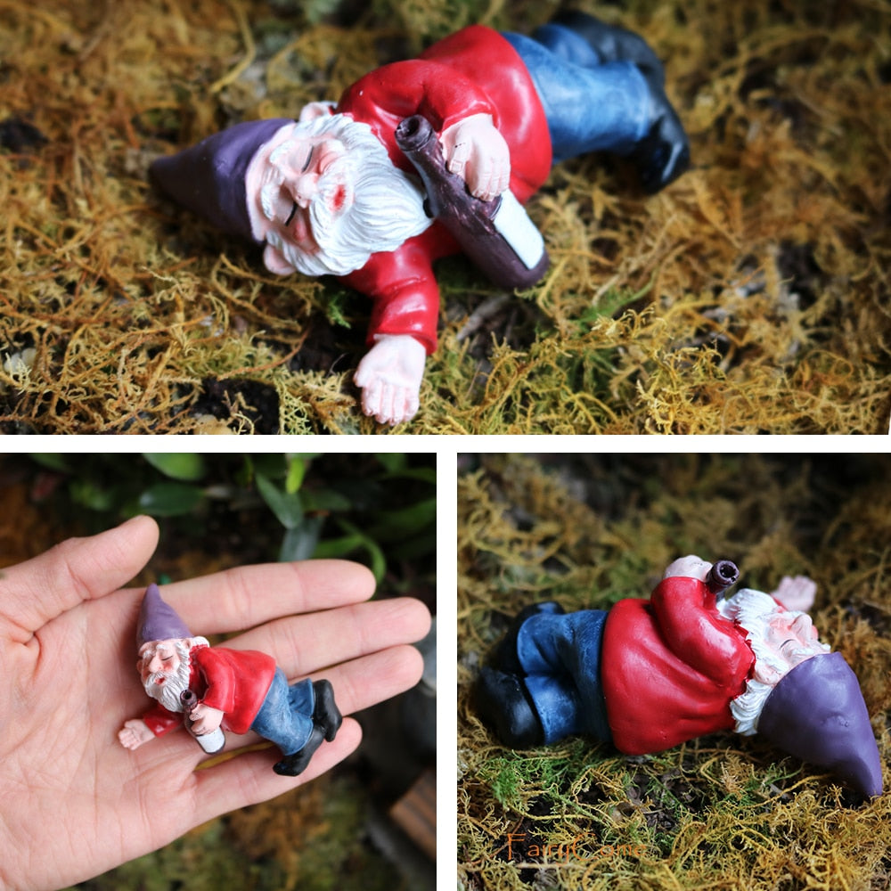 Gnome Fairy Garden Miniature Figurines Set (4 pcs) by HitMyNeed