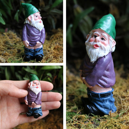 Gnome Fairy Garden Miniature Figurines Set (4 pcs) by HitMyNeed