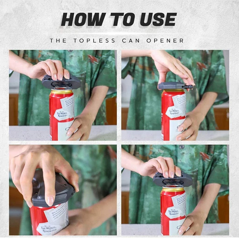 Go Swing Topless Can Opener for Beer & Soda Cans by HitMyNeed