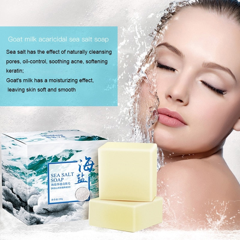 Goat Milk Sea Salt Facial Soap Bar 100g by HitMyNeed