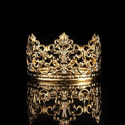 Gold Crown Cake Topper Tiara for Princess Cakes by HitMyNeed