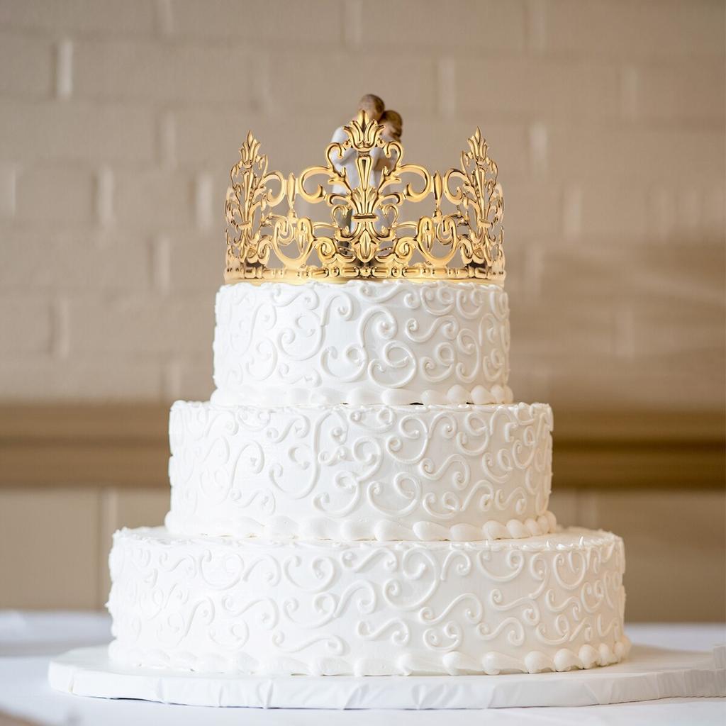 Gold Crown Cake Topper Tiara for Princess Cakes by HitMyNeed