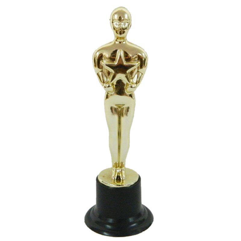 Gold Fake Oscar Trophies Set of 12 - 15.5cm Awards by HitMyNeed