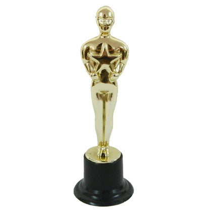 Gold Fake Oscar Trophies Set of 12 - 15.5cm Awards by HitMyNeed