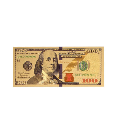 Gold Foil Fake Dollar Banknotes Decorative Set by HitMyNeed