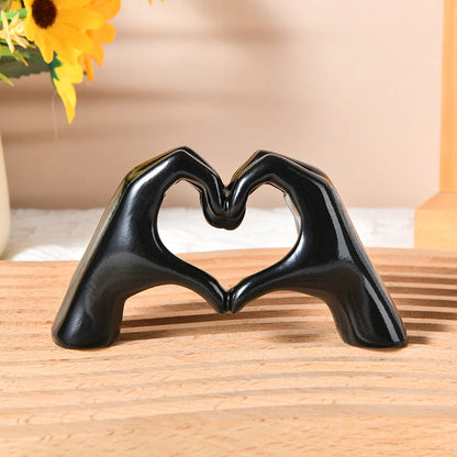 Gold Heart Hand Statue Love Gesture Home Decor t-7hei by HitMyNeed