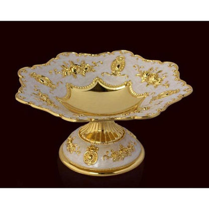 Gold-Plated Metal Fruit Tray Dessert Stand by HitMyNeed