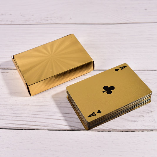 Gold Plated Waterproof Playing Cards Deck by HitMyNeed