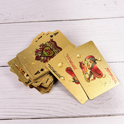 Gold Plated Waterproof Playing Cards Deck by HitMyNeed