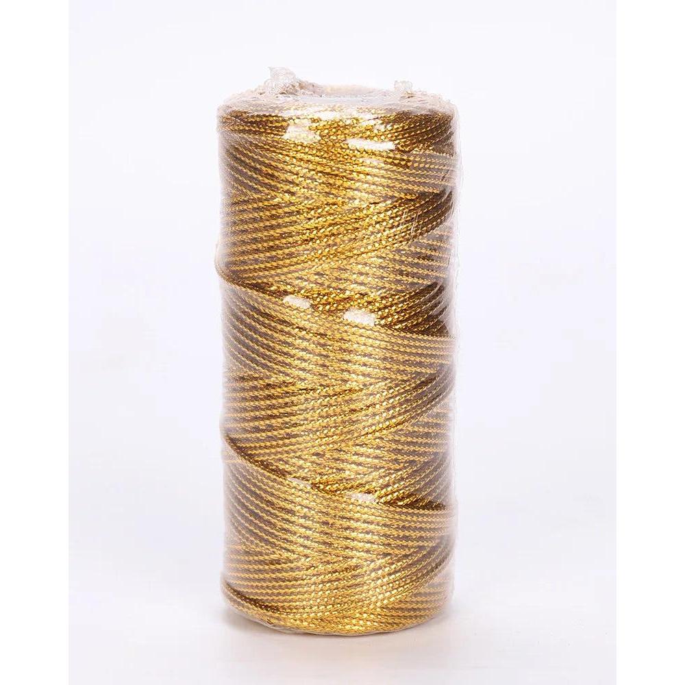 Gold & Silver Metallic Cord String 100m a-gold by HitMyNeed