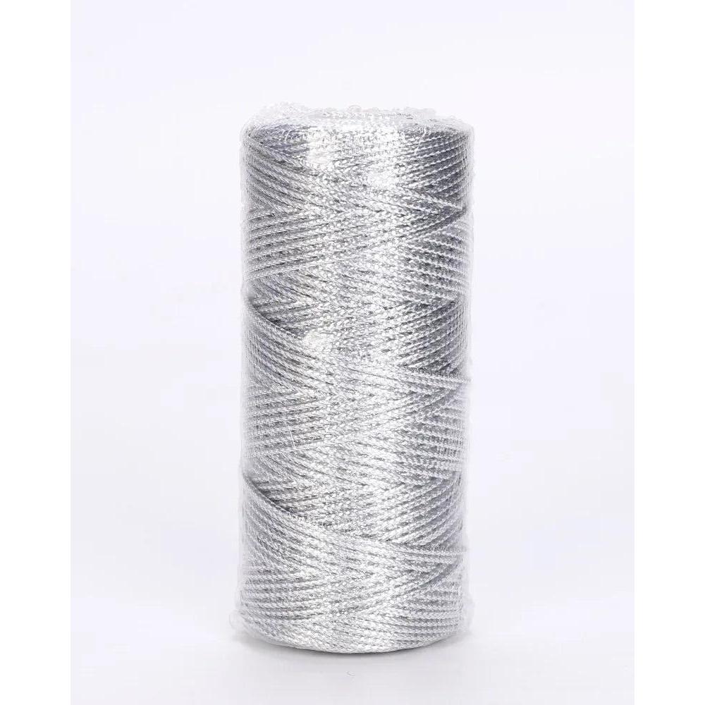 Gold & Silver Metallic Cord String 100m a-silver by HitMyNeed
