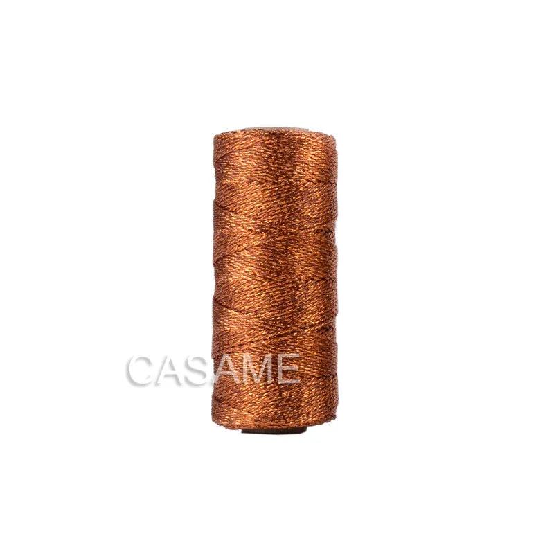 Gold & Silver Metallic Cord String 100m b-coppery by HitMyNeed