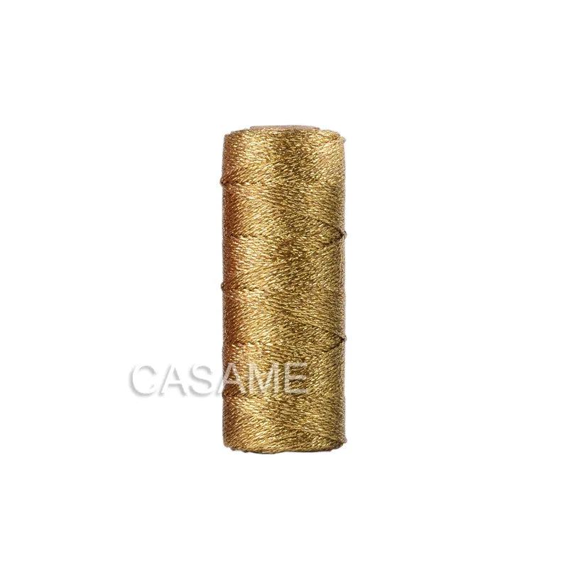 Gold & Silver Metallic Cord String 100m b-gold by HitMyNeed