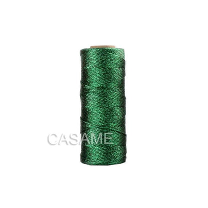 Gold & Silver Metallic Cord String 100m b-green by HitMyNeed