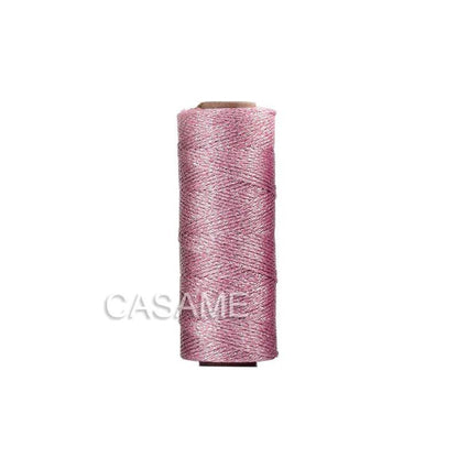 Gold & Silver Metallic Cord String 100m b-light-pink by HitMyNeed