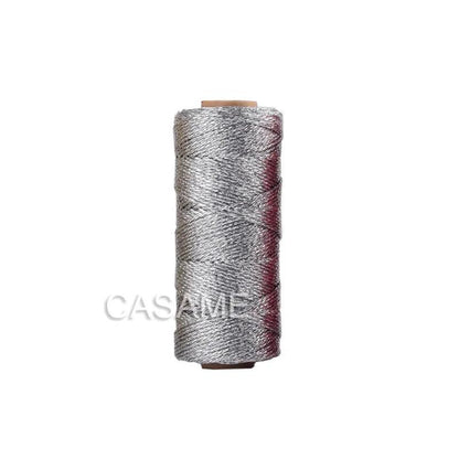 Gold & Silver Metallic Cord String 100m b-silver by HitMyNeed