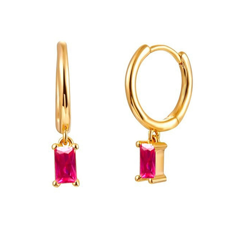 Gold & Silver Tone Vintage CZ Stud Earrings w80042-gg-8 by HitMyNeed