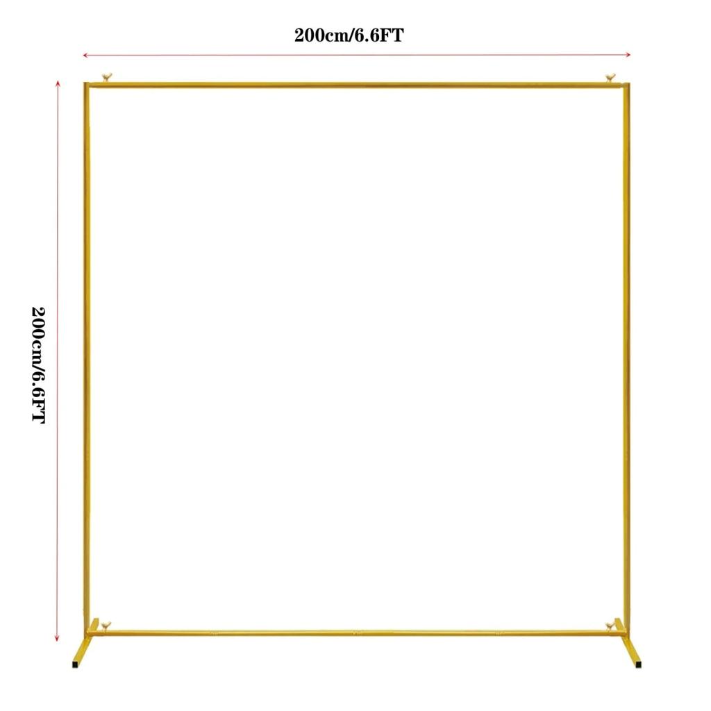 Gold Square Wedding Arch Backdrop Stand by HitMyNeed
